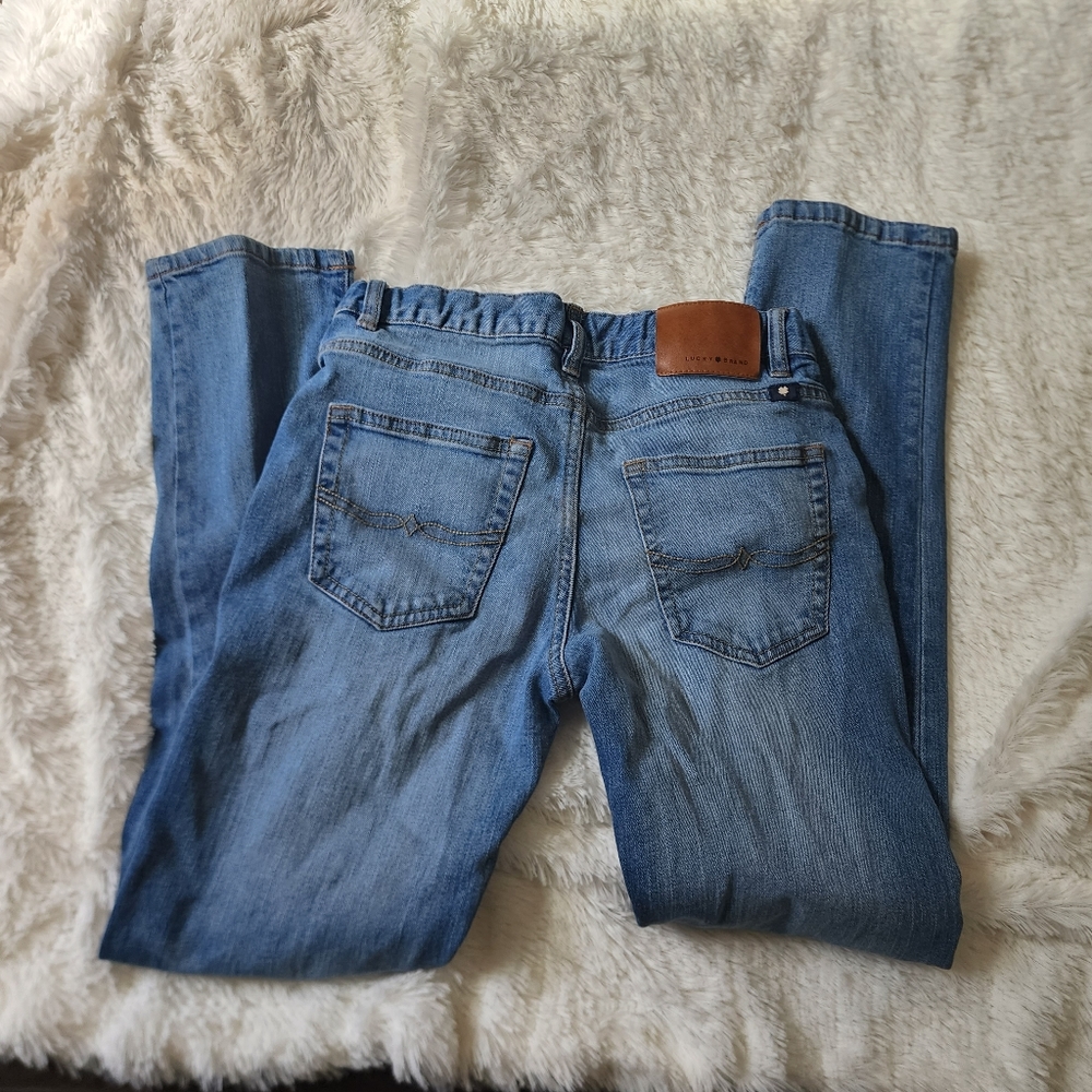 Lucky Brand authentic Skinny Blue denim jeans boy's size 14